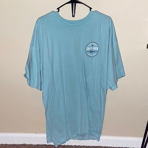 Light blue Salty Crew t-shirt.